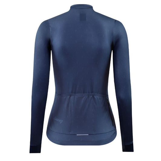 Allure Womens Avant Long Sleeve Cycling Jersey in Blue by Suarez
