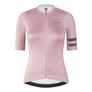 Solid Womens Avant Short Sleeve Cycling Jersey Opal by Suarez