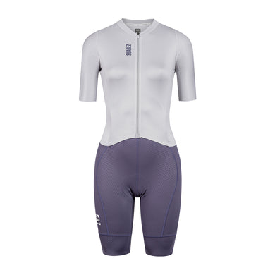 HardLite 2.3 Womens Pro Cycling Road Skinsuit Lilac by Suarez
