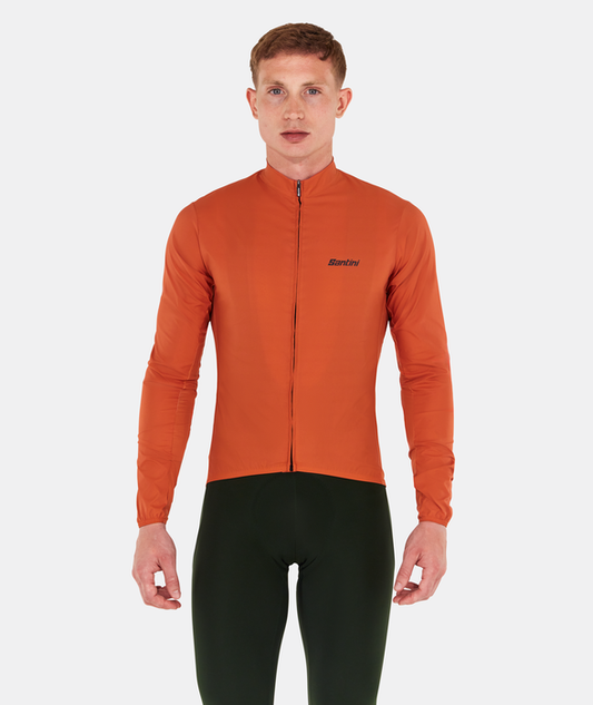 RTR Packable Men's Wind Jacket Rust by Santini