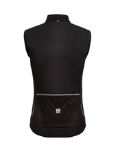 Nebula Windproof Cycling Vest Black by Santini