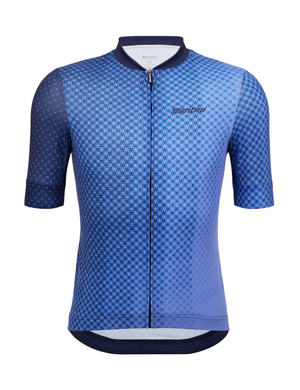 2024 Paws Short Sleeve Mens Cycling Jersey Blue by Santini
