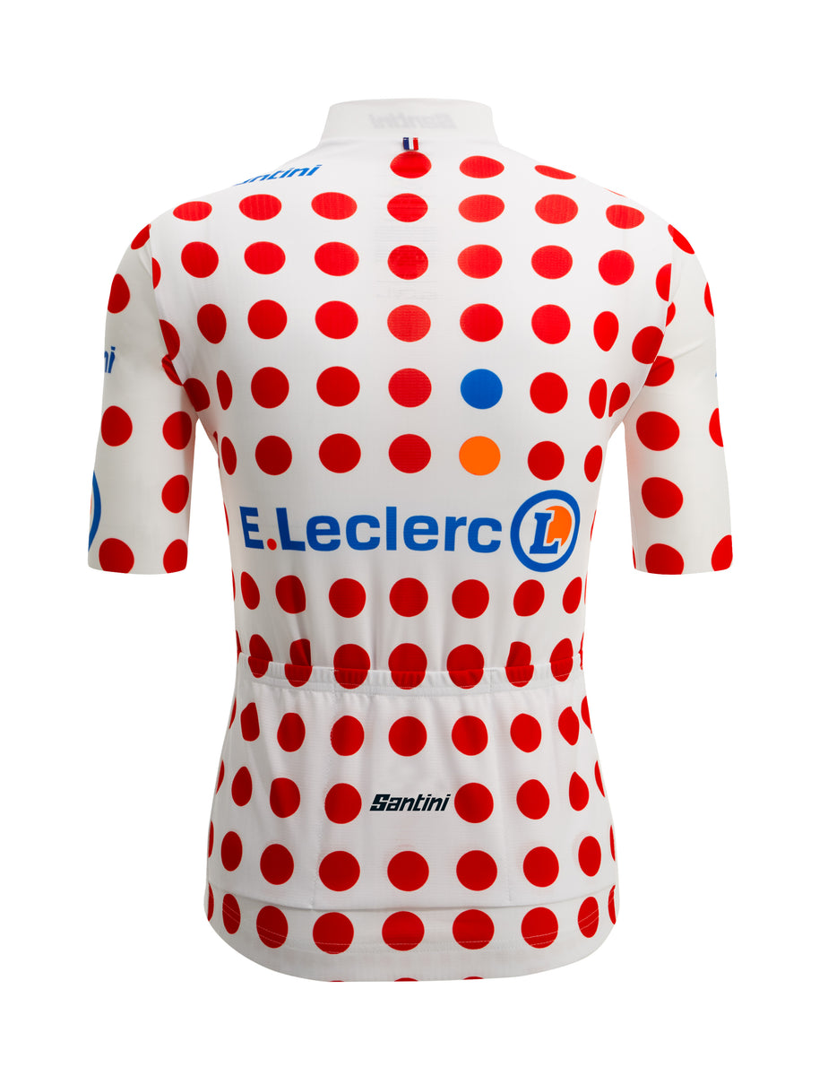 トップス dot jersey Official Tour de France Fan Line KOM Mens Polka Dot Jersey by
