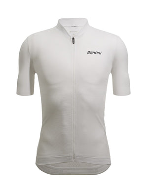 2024 Colore Puro Short Sleeve Mens Cycling Jersey White by Santini