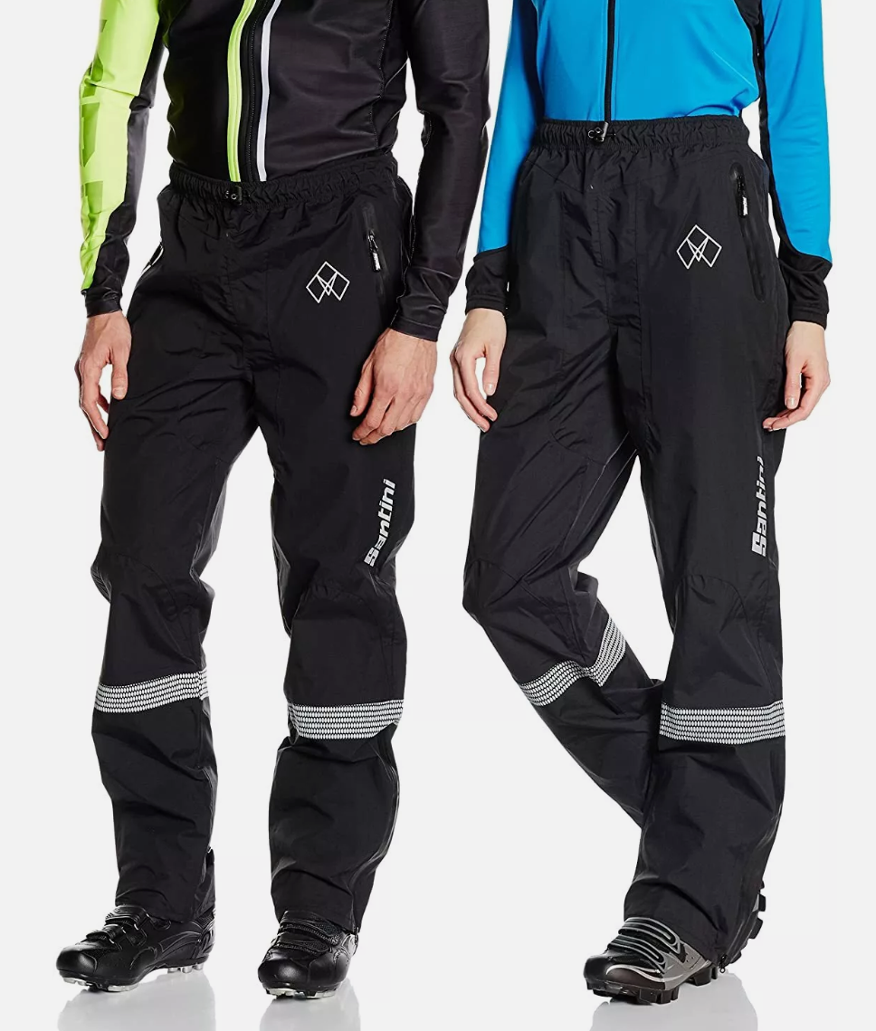 Zigrin Men's 365 Rainproof Pants - Black - by Santini