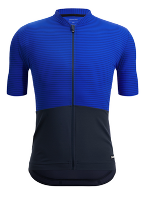 Colore Riga Mens Short Sleeve Jersey Blue by Santini