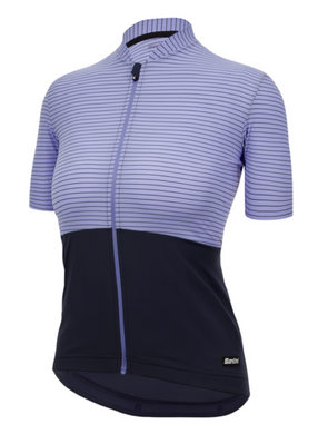 Colore Riga Womens Short Sleeve Jersey Lilac by Santini