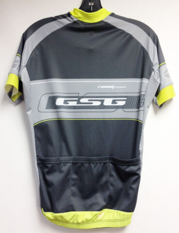 Elite Plus Short Sleeve Cycling Jersey Yellow/Grey by GSG