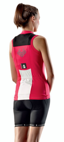 Hiruki Sleeveless Womens Cycling Jersey in Rose by Etxeondo