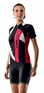 Kaxu Womens Short Sleeve Cycling Jersey in Rose by Etxeondo