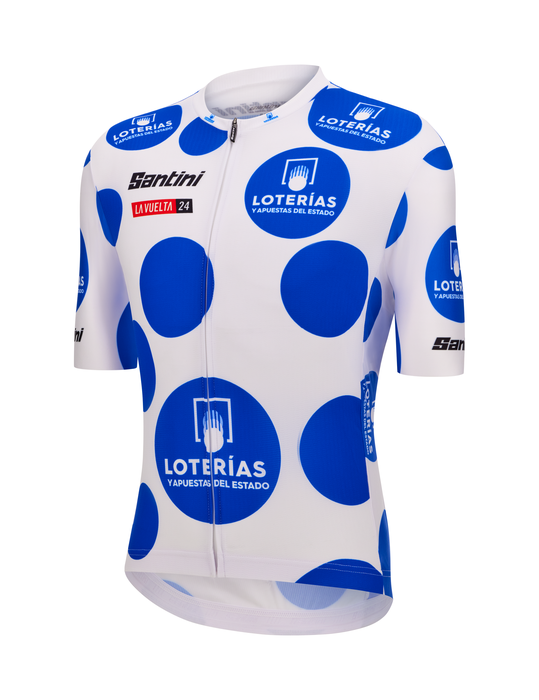 Official 2024 La Vuelta KOM Leader Mens Polka Dot Jersey by