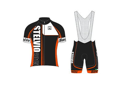 Stelvio Granfondo 2015 Commemorative Cycling Jersey by Santini