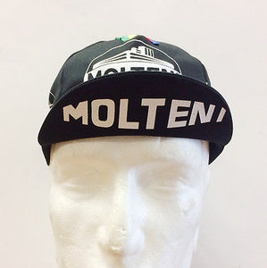 Molteni Cycling Cap in Black | Made in Italy by Apis | Cento Cycling