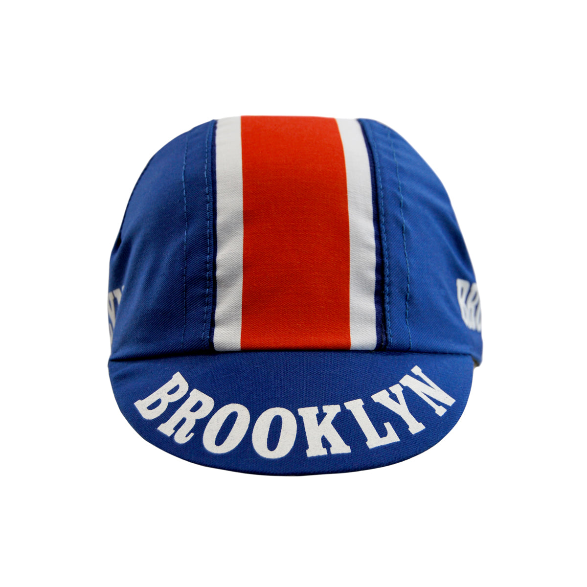 Brooklyn Retro Cycling Cap - Blue/Red