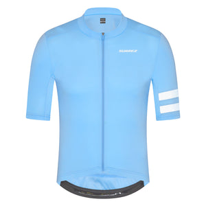 Fonte Heaven Mens Classic Short Sleeve Cycling Jersey Light Blue by Suarez
