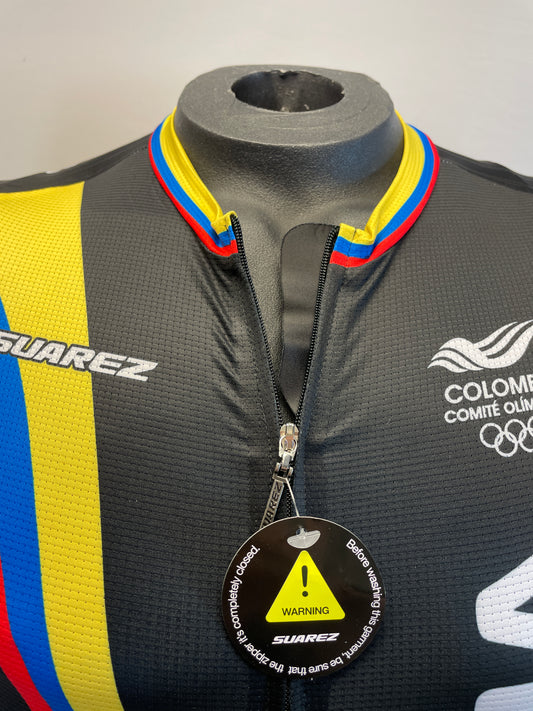 2017 Colombian Federation Jersey in Black-Made in Colombia | Cento Cycling
