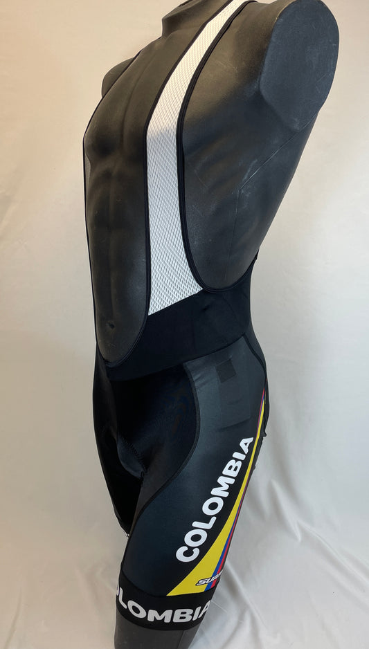 2017 Colombian Federation Men's Bib Short in Black-Made in Colombia | Cento Cycling