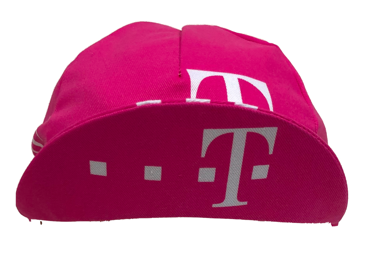 Casquette cycliste T DEUTSCHE TELEKOM rose vintage cap hat Casquette cycliste T DEUTSCHE TELEKOM rose vintage cap hat
