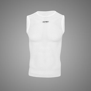 Base TT Sleeveless Cycling BASE LAYER in White by Outwet