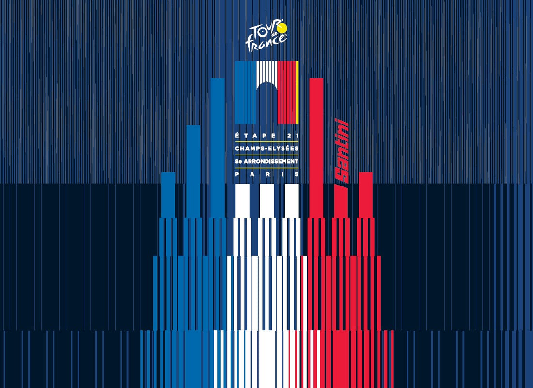 2022 Champs Elysee Collection Santini Cycling Tour De France