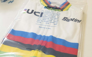 Santini 2021 World Championship Jersey in Compostable Bag | Cento Cycling