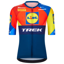 Official 2025 Lidl-Trek Fan line Short Sleeve Mens Cycling Jersey by Santini