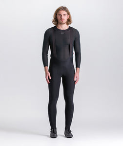 Cargo Mens Bib Tights in Black by Santini