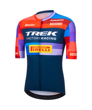 Official 2025 Trek Factory Racing Replica Short Sleeve Mens Cycling Jersey by Santini