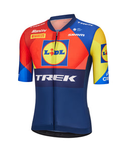 Official 2025 Lidl-Trek Team Issue Short Sleeve Mens Cycling Jersey by Santini