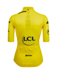 Official 2025 Tour de France Femmes Avec Zwift Womens Yellow Jersey by Santini