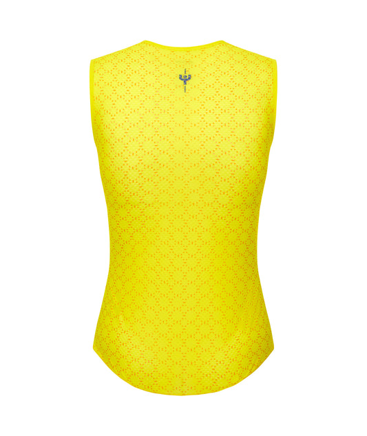 Official 2025 Tour de France MAILLOT JAUNE COL DE LA MADELEINE Mens Baselayer by Santini
