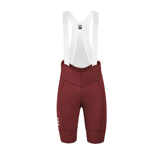 Men's Cycling Bibshorts Hard Red 2.4 by Suarez | Cento Cycling