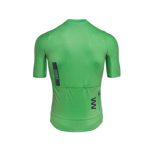 Men's Avant Cycling Jersey Solid Classic Green Short Sleeve Cycling Jersey by Suarez | Cento Cycling