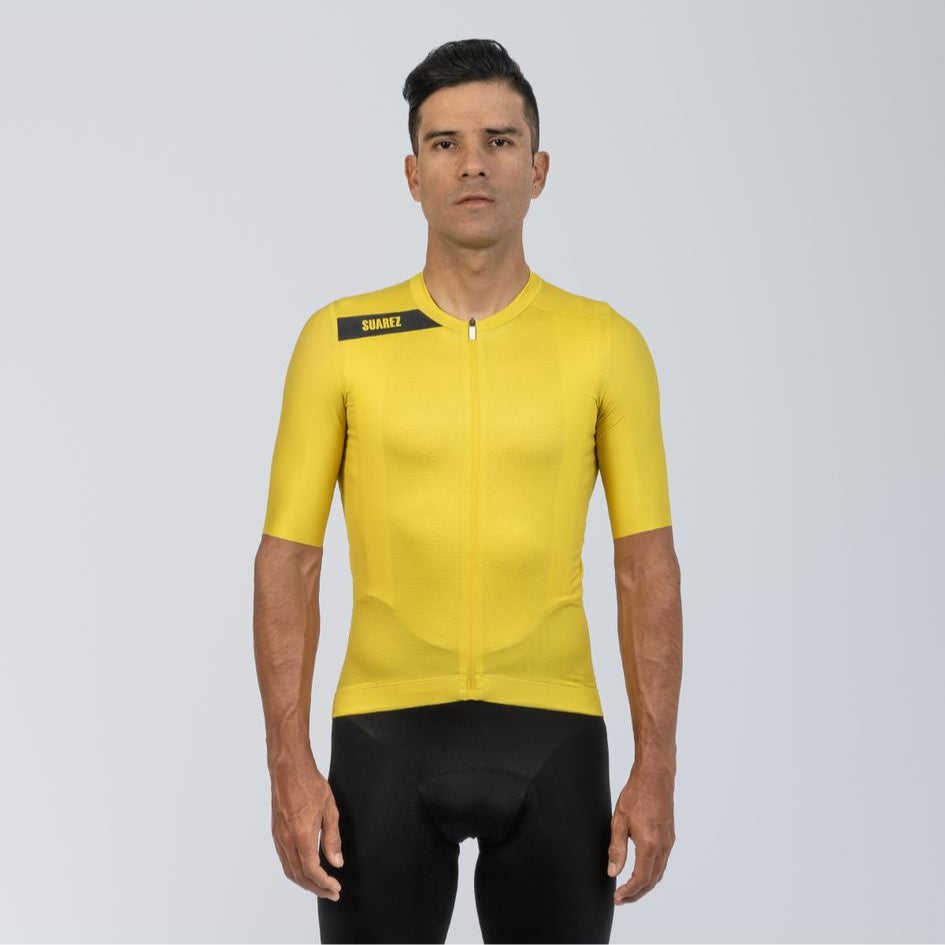 Men's Avant Cycling Jersey Solid Mango Mint Short Sleeve Cycling Jersey by Suarez | Cento Cycling