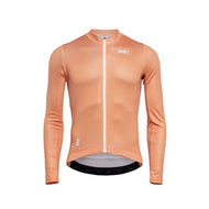 Men's Classic Fit Long Sleeve Cycling Jersey Peach Rust by Suarez | Cento Cycling