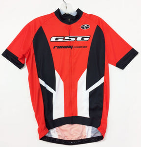 Rapid Dry Mens Short Sleeve Jersey Black/Red by GSG