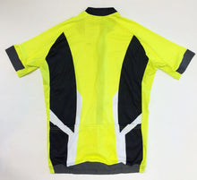 Bioceramic Mens Short Sleeve Cycling Jersey Hi-Vis Yellow by GSG