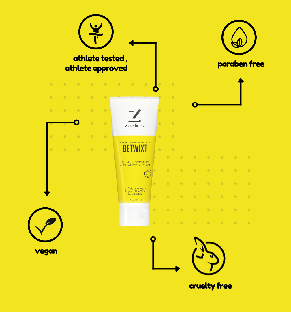 Zealios Betwixt Athletic/Cycling Chamois Cream 4 oz (118 ml)