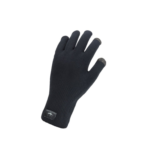 Waterproof All Weather Ultra Grip Knitted Glove in Black by Sealskinz