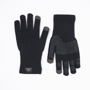 Waterproof All Weather Ultra Grip Knitted Glove in Black by Sealskinz