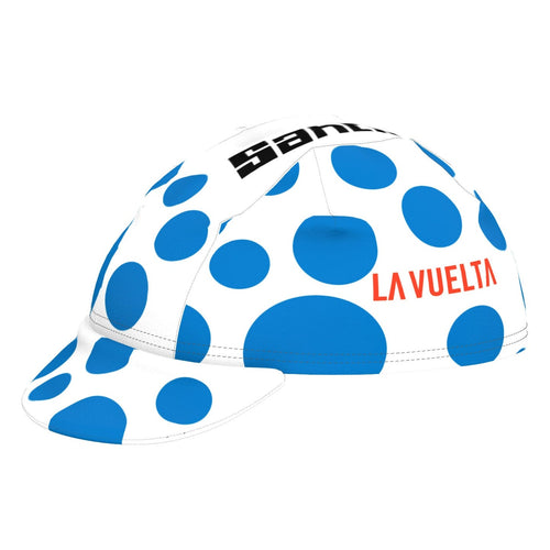 Official 2025 La Vuelta Espana Polka Dot KOM Climbers Cycling Cap by Santini