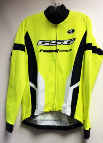 Elite Super Roubaix Long Sleeve Cycling Jersey Neon Yellow by GSG