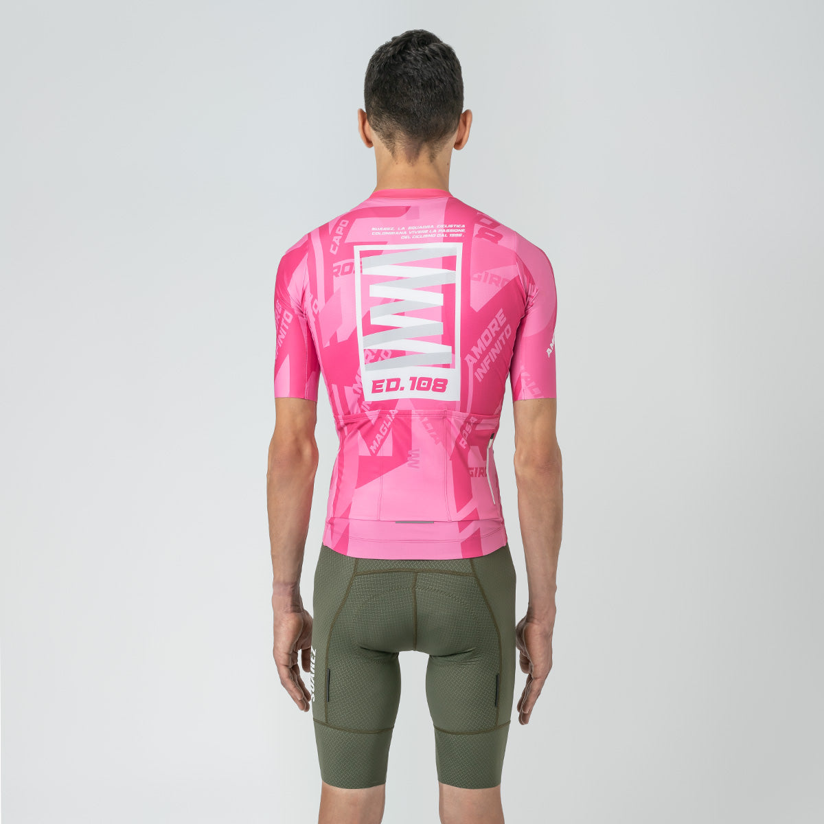 2025 Giro d'Italia Maglia Rosa 2.5 Mens Avant Short Sleeve Cycling Jersey by Suarez