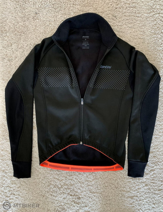 SAETTA WINTER CYCLING JACKET IN BLACK