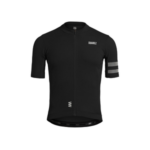 Fonte 2.3 Mens Classic Short Sleeve Cycling Jersey in Black by Suarez