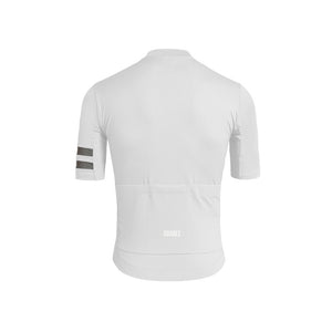 Fonte 2.3 Mens Classic Short Sleeve Cycling Jersey in White by Suarez