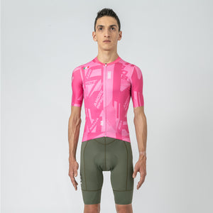 2025 Giro d'Italia Maglia Rosa 2.5 Mens Avant Short Sleeve Cycling Jersey by Suarez