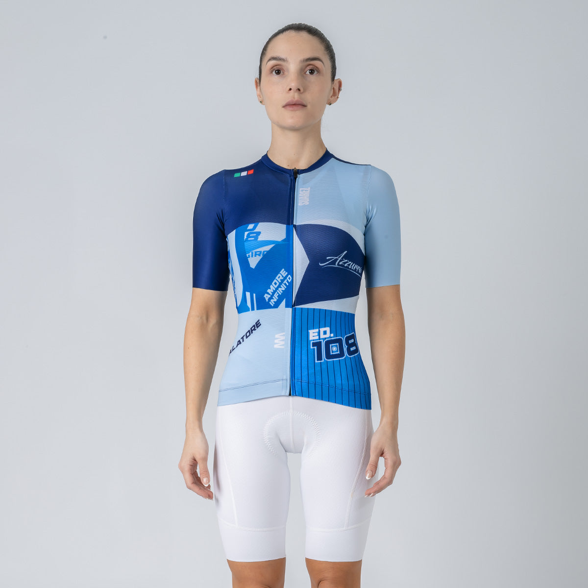 2025 Giro d'Italia Maglia Azzurra 2.5 Womens Avant Short Sleeve Cycling Jersey by Suarez
