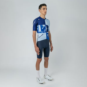 2025 Giro d'Italia Maglia Azzurra 2.5 Mens Avant Short Sleeve Cycling Jersey by Suarez