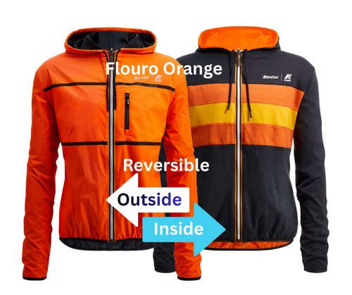 SANTINI x K-WAY - REVERSIBLE WIND JACKET